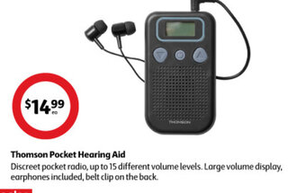 Coles Thomson Pocket Hearing Aid offer