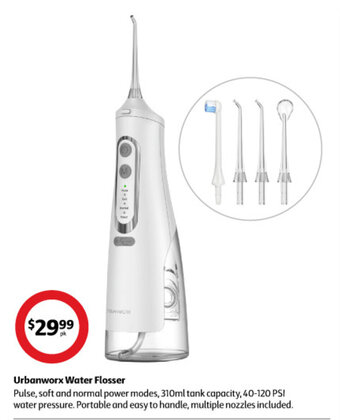 Coles Urbanworx Water Flosser offer