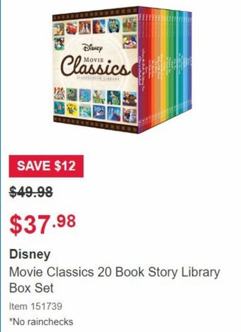 Disney Movie Classics 20 Book Story Library Box Set