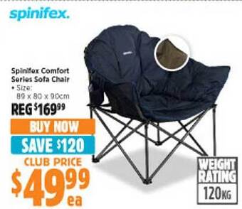 Anaconda Spinifex comfort series sofa chair offer