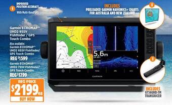 Anaconda Garmin echomap uhd2 95sv fishfinder gps touch combo offer