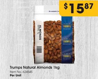 Trumps natural almonds