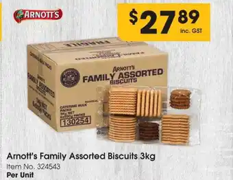 Campbells Wholesale Arnott's family assorted biscuits offer
