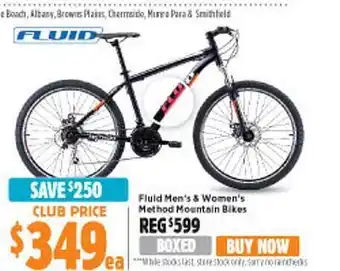 Anaconda Fluid men's & women's method mountain bikes offer