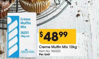 Campbells Wholesale Creme muffin mix offer