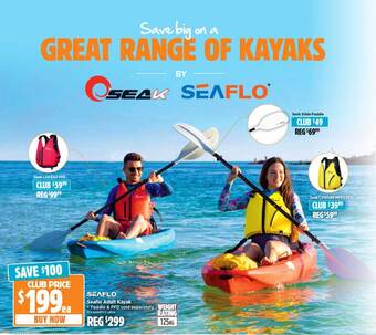 Anaconda Seaflo adult kayak offer