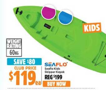 Anaconda Seaflo kids skipper kayak offer