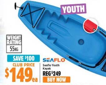 Anaconda Seaflo youth kayak offer