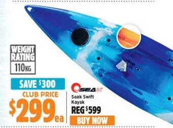 Anaconda Seak swift kayak offer
