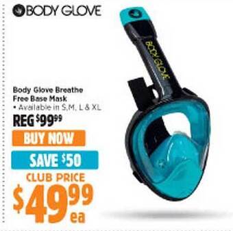 Anaconda Body glove breathe free base mask offer