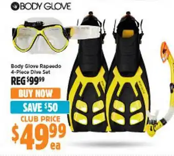 Anaconda Body glove rapeedo 4-piece dive set offer