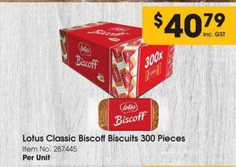 Campbells Wholesale Lotus classic biscoff biscuits offer