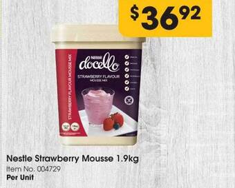 Campbells Wholesale Nestlé strawberry mousse offer