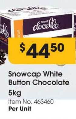 Campbells Wholesale Snowcap white button chocolate offer