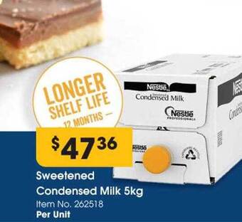 Sweetened condensed milk