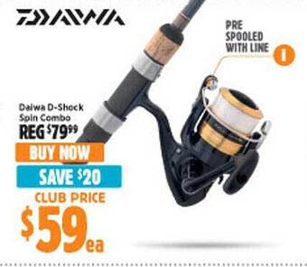 Anaconda Daiwa d-shock spin combo offer