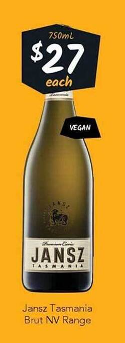 Cellarbrations Jansz tasmania brut nv range offer