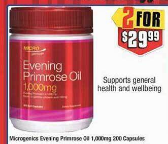 Chemist Warehouse Microgenics evening primrose oil offer