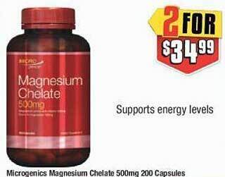 Chemist Warehouse Microgenics magnesium chelate offer