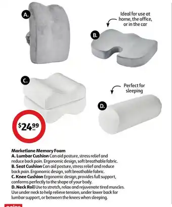 Coles Marketlane memory foam offer