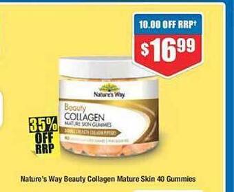 Chemist Warehouse Nature's way beauty collagen mature skin offer