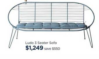 Early Settler Ludo 3 seater sofa offer