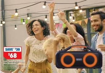 Harvey Norman Laser soundtec 2-channel mini boombox offer
