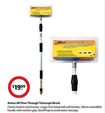 Coles Armor all flow through telescope brush offer