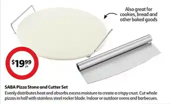 Coles Saba pizza stone and cutter set offer