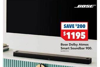 Harvey Norman Bose dolby atmos smart soundbar 900 offer