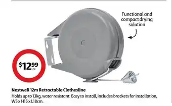 Coles Nestwell 12m retractable clothesline offer