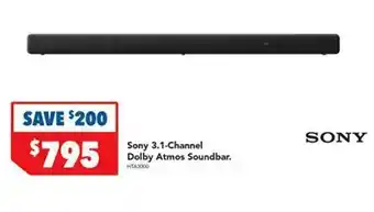 Harvey Norman Sony 3.1-channel dolby atmos soundbar offer