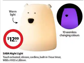 Coles Saba night light offer