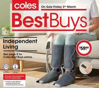 Coles Ubranworx ari compressoin foot and leg massager offer