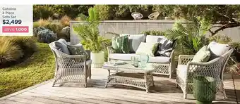Catalina 4 piece sofa set