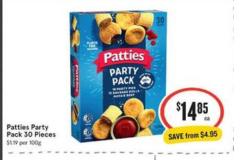IGA Patties party pack 30 pieces offer