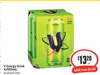 IGA V energy drink offer