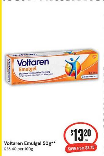 IGA Voltaren emulgel 50g offer