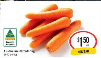 IGA Australian carrots 1kg offer