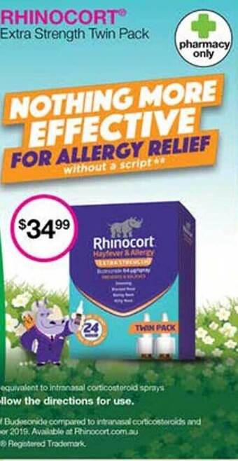 Priceline Rhinocort extra strength twin pack offer