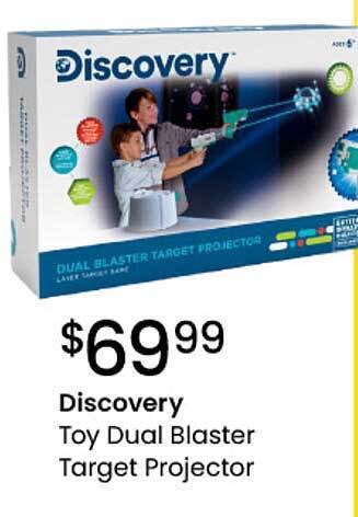 Myer Discovery toy dual blaster target projector offer