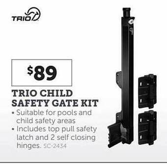 Trio child safety gate kit
