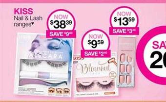 Priceline Kiss nail & lash ranges offer