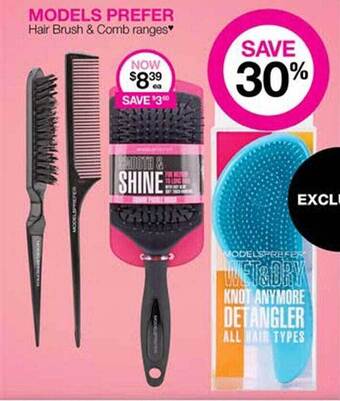 Priceline Models prefer hair brush & comb ranges offer