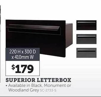 Stratco Superior letterbox offer