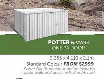 Stratco Potter n2-w33 one pa door offer