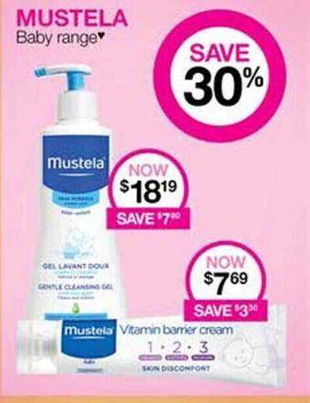 Priceline Mustela baby range offer