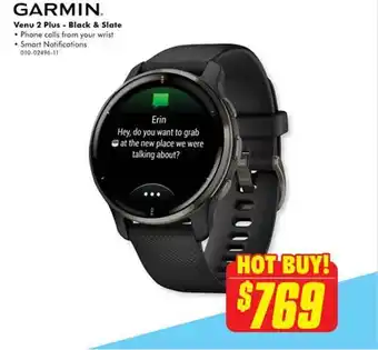 The Good Guys Garmin venu 2 plus - black & slate offer