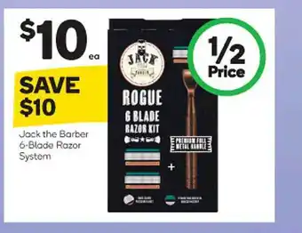Woolworths Jack the barber 6-blade razor system offer