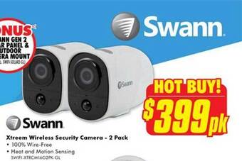 The Good Guys Swann xtreem wireless security camera - 2 pack offer